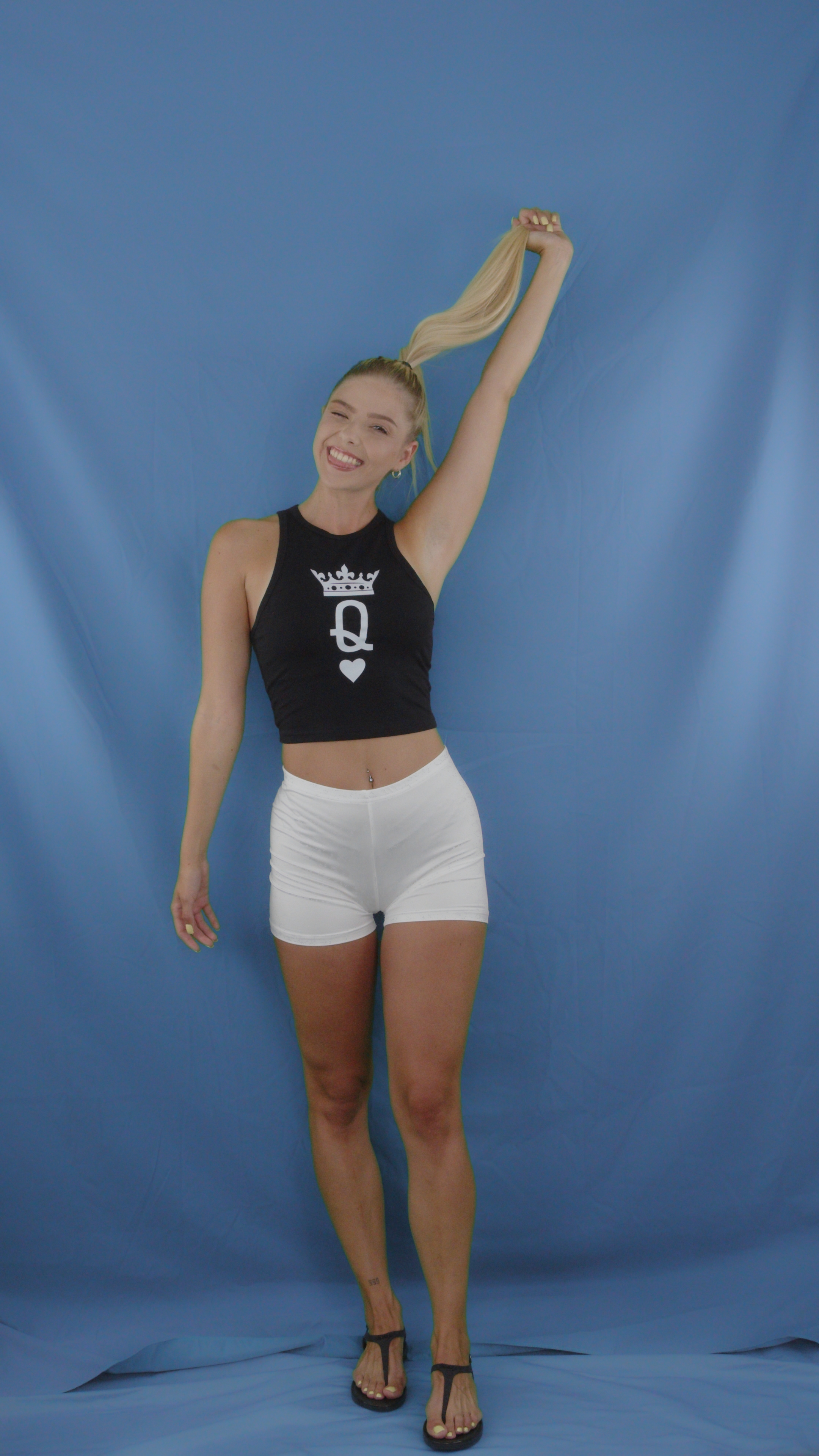 Black Top with Queen of Hearts